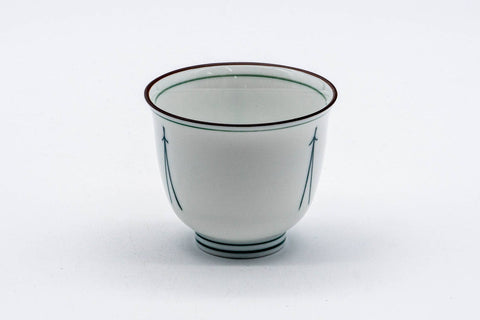 White Porcelain Pine Needle Mino-yaki Yunomi - 100ml