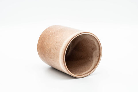 Japanese Teacup - Milky Beige White Drip-Glazed Hagi-yaki Yunomi - 220ml - Tezumi