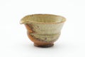 Tezumi — Japanese Katakuchi - Ash Glazed Shigaraki-yaki Spouted Water Cooler - 80ml — three-quarter view