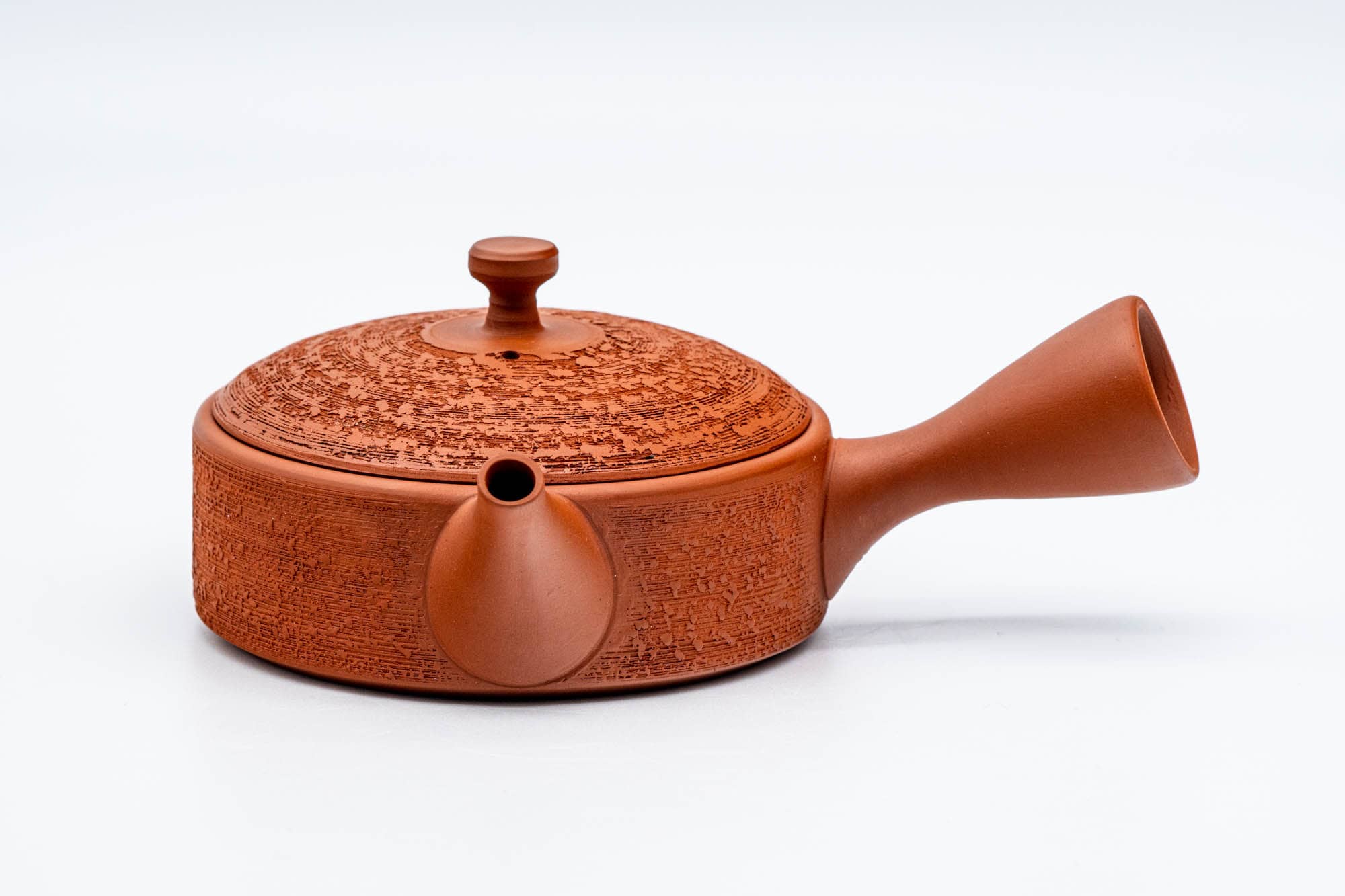 Japanese Kyusu - 玉光 Gyokko Kiln - Flat Matsugawa Shudei Tokoname-yaki Ceramic Teapot - 140ml