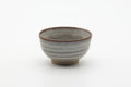 Tezumi — Japanese Teacup - Grey Milky Glazed Spiraling Yunomi - 130ml — front view