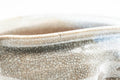 Japanese Katakuchi - Large Weathered Hagi-yaki Water Cooler - close-up of the weathered glazed body