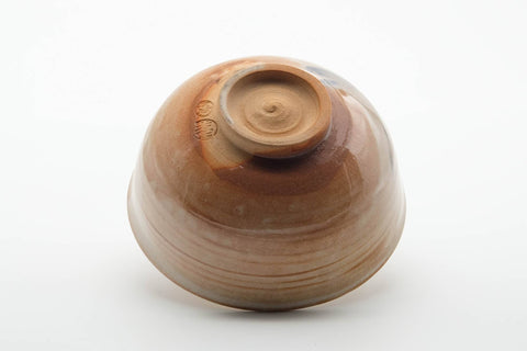 Japanese Matcha Bowl - Abstract Milky Peach Dragonfly Glazed Chawan - 330ml