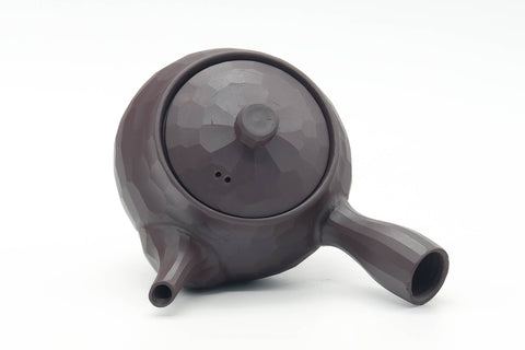 Tezumi — Japanese Kyusu - Faceted Banko-yaki Teapot - 185ml — interior view showing the filter