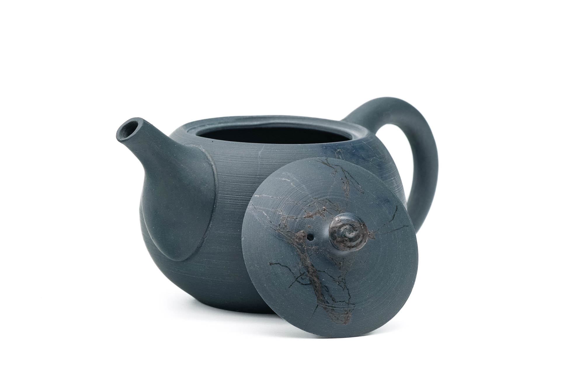 Japanese Kyusu - 原三窯 Genzou Kiln - Blue Mogake Tokoname-yaki Rear-Handled Teapot - 200ml
