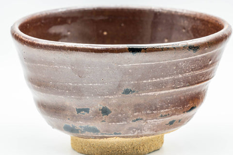 Japanese Matcha Bowl - Brown Black Spotted Wabi-Sabi Chawan - 350ml
