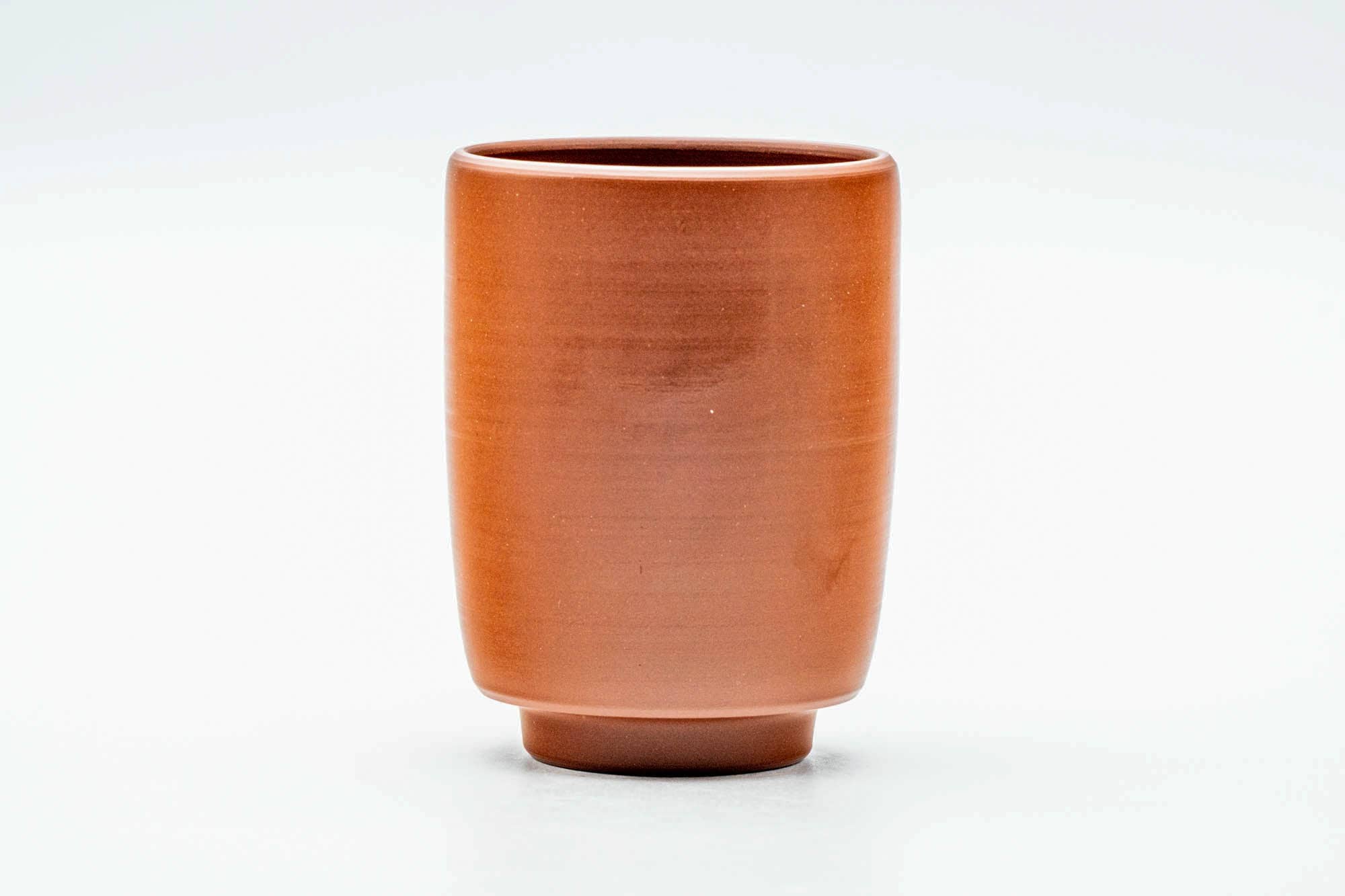 Japanese Teacup - Large Red Shudei Tokoname-yaki Yunomi - 180ml