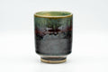 Japanese Teacup - Black Green Drip-Glazed Yunomi - 150ml - Tezumi