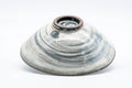 Tezumi — Japanese Matcha Bowl - Floral Brush Glazed Summer Chawan - 100ml — top-down view of the interior