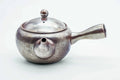Rear three-quarter view of the large banko kyusu showing the side handle.