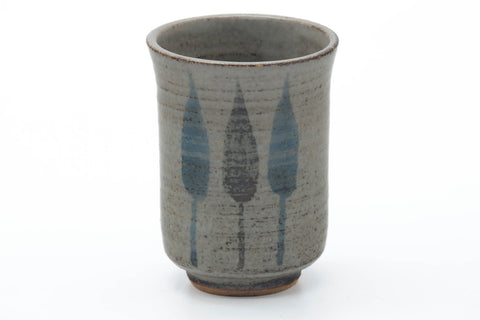 Japanese Teacups - Pair of Grey Glazed Meoto Yunomi - 120ml