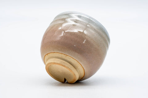 Japanese Teacup - Beige White Weathered Hagi-yaki Yunomi - 175ml