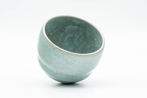 Japanese Teacup - Emerald Green Celadon Snowflake Glazed Yunomi - 220ml