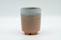 Japanese Teacup - Beige Pink White Drip-Glazed Hagi-yaki Yunomi - 140ml - Tezumi