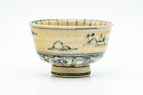 Japanese Matcha Bowl - 林 Antique Landscape Vietnamese-style Chawan - 250ml