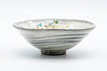 Tezumi — Japanese Matcha Bowl - Floral Brush Glazed Summer Chawan - 100ml — front view