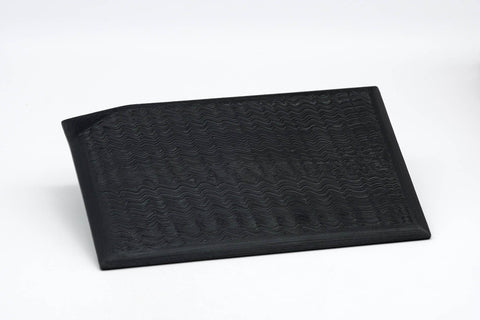 Japanese Meimeizara - Set of 3 Black Lacquer Sharing Plates