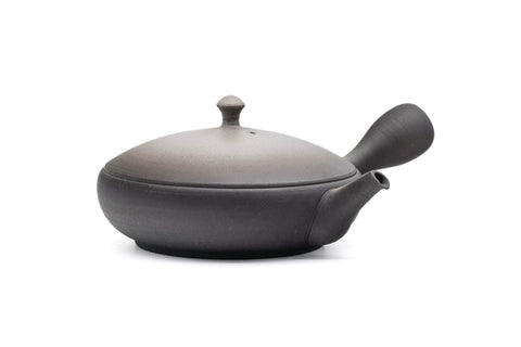 Grey Gradient Tokoname Flat Teapot - 100ml