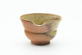 Tezumi — Japanese Katakuchi - Ash Glazed Shigaraki-yaki Spouted Water Cooler - 80ml — front view from another angle