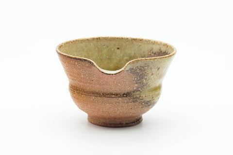 Japanese Katakuchi - Ash Glazed Shigaraki-yaki Spouted Water Cooler - 80ml