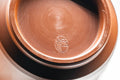 Japanese Teacup - Carved Red Shudei White Inner-Glazed Tokoname-yaki Yunomi - 150ml - close-up of the underside foot