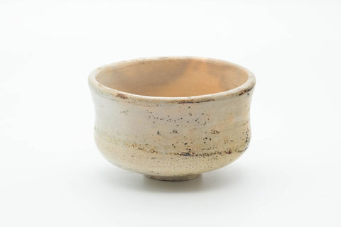 Japanese Matcha Bowl - Beige Earthy Speckled Chawan - 500ml