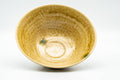 Tezumi — Japanese Matcha Bowl - Yellow Irabo Hira-gata Summer Chawan - 150ml — three-quarter view