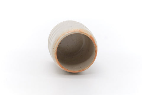 Japanese Teacup - White Shino Glazed Mino Yunomi - 100ml
