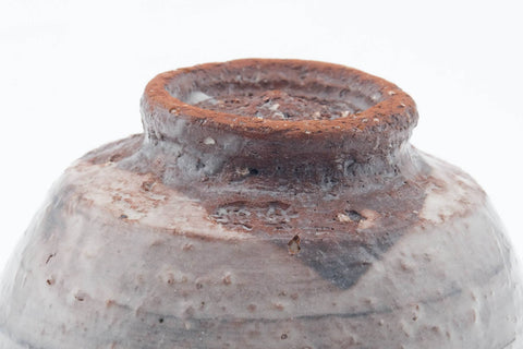 Japanese Matcha Bowl - Milky Grey Glazed Hagi-yaki Ido-gata Wabi-sabi Chawan - 400ml