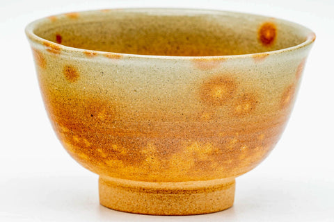 Japanese Teacups - Set of 10 Beige Pink Gohonte Glazed Hagi-yaki Yunomi - 160ml