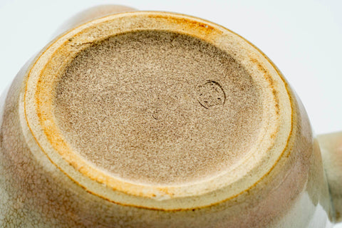 Japanese Kyusu - Beige White Glazed Hagi-yaki Do-ake Teapot - 220ml