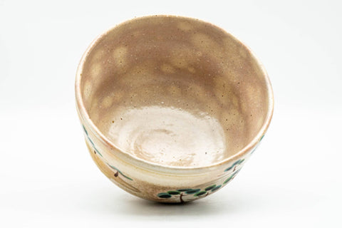Japanese Matcha Bowl - Milky Trees Gohonte Glazed Hagi-yaki Dojimari-gata Chawan - 350ml