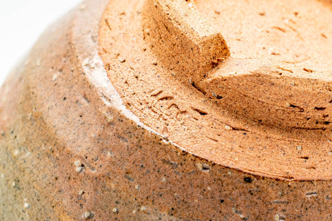 Japanese Teacup - Beige Drip-Glazed Spiraling Hagi-yaki Yunomi - 100ml