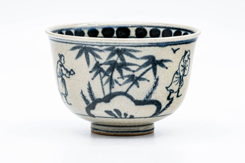 Japanese Matcha Bowl - 岩崎新定 Shinsada Iwasaki - Annan Zeze-yaki Chawan - 250ml