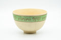 Japanese Matcha Bowl - Camel Green Palm Trees Kyo-yaki Chawan - 300ml - Tezumi