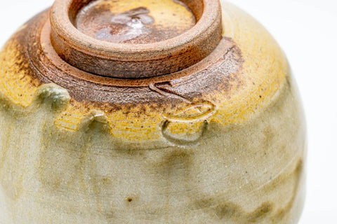 Japanese Teacup - Earthy Drip-Glazed Shigaraki-yaki Yunomi - 150ml