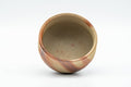Tezumi — Japanese Teacup - Orange Hidasuki Bizen-yaki Yunomi - 75ml — three-quarter view