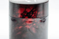 Japanese Chazutsu - Sparkling Butterflies Red Plastic Tea Canister - 300ml - Tezumi
