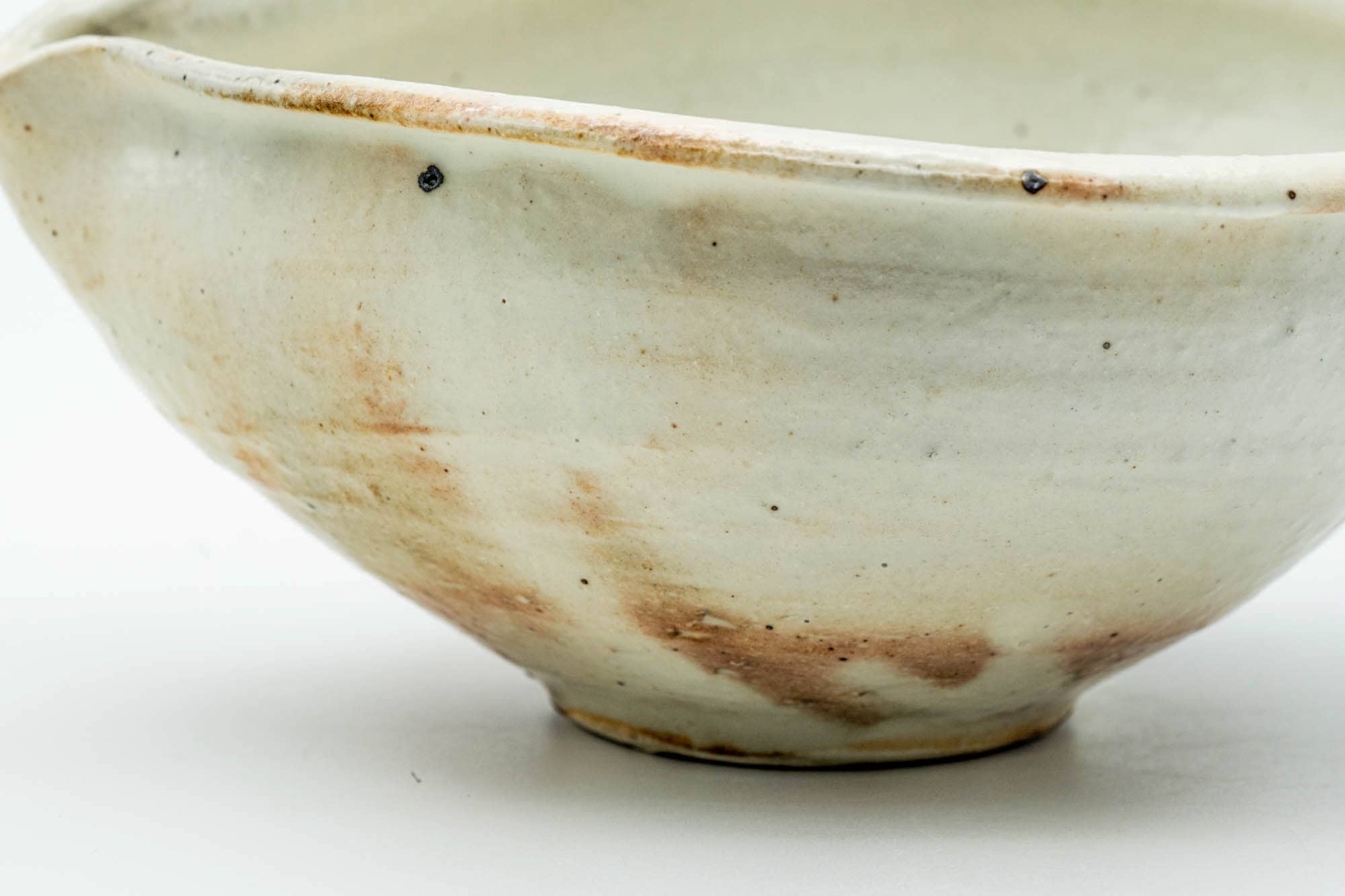 Japanese Katakuchi - Beige Glazed Spouted Shigaraki-yaki Water Cooler - 200ml