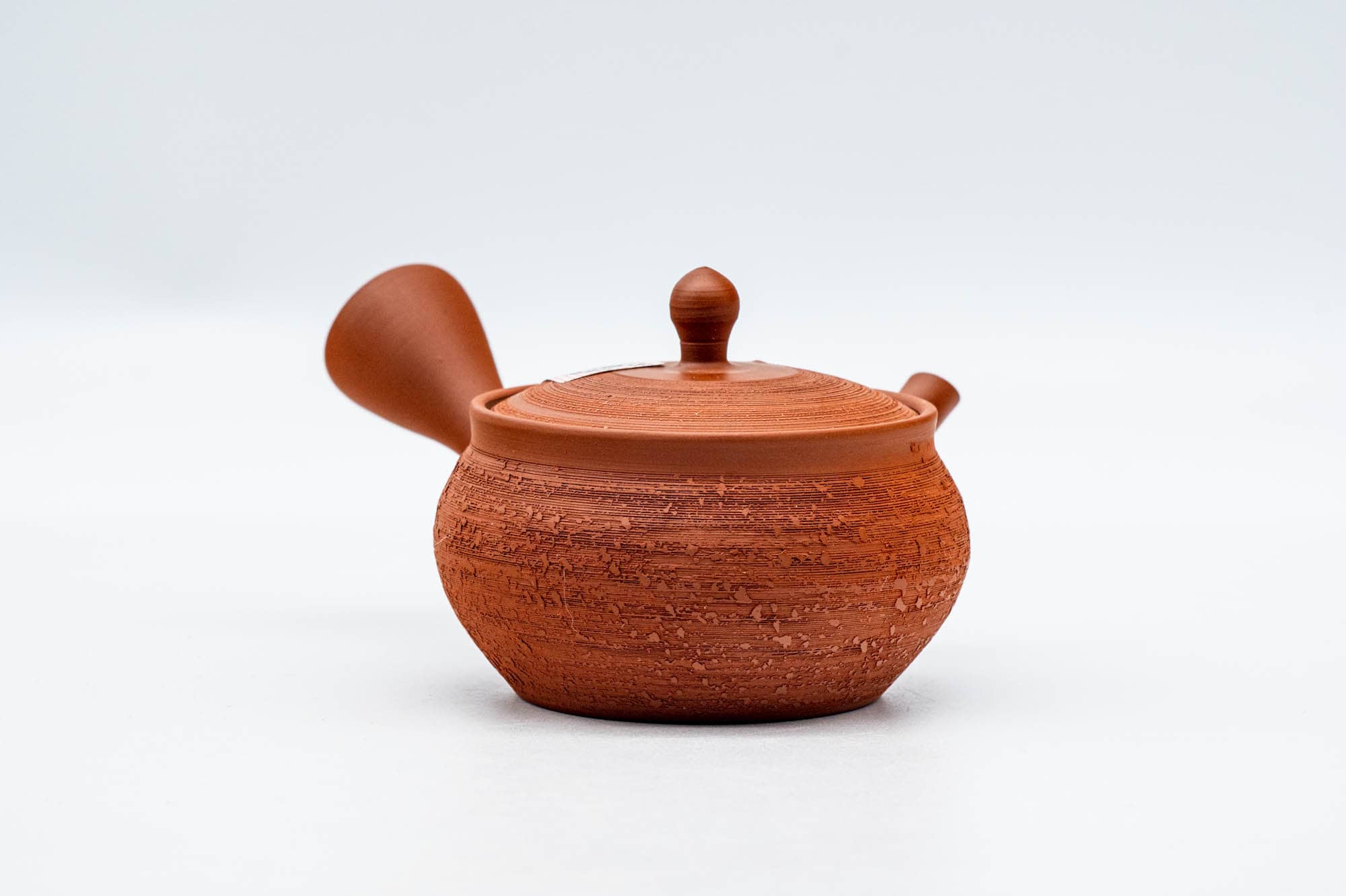 Tiny Tokoname Yaki Pine Bark Ceramic Teapot - Thumbnail 3