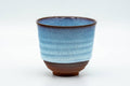 Japanese Teacups - Set of 3 Blue Hare's Fur Glazed Yunomi - 150ml - Tezumi