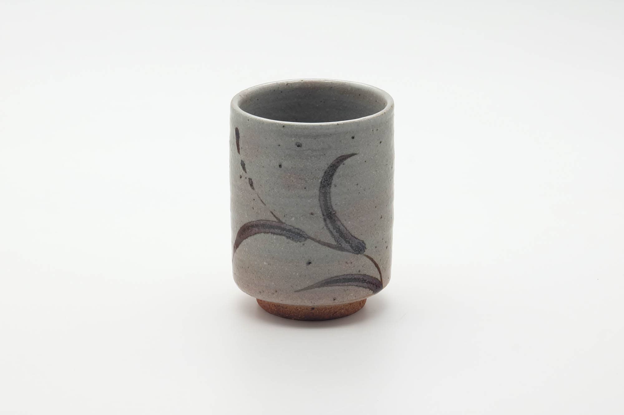 Japanese Teacup - Long Grass Grey Glazed Karatsu-yaki Yunomi - 190ml
