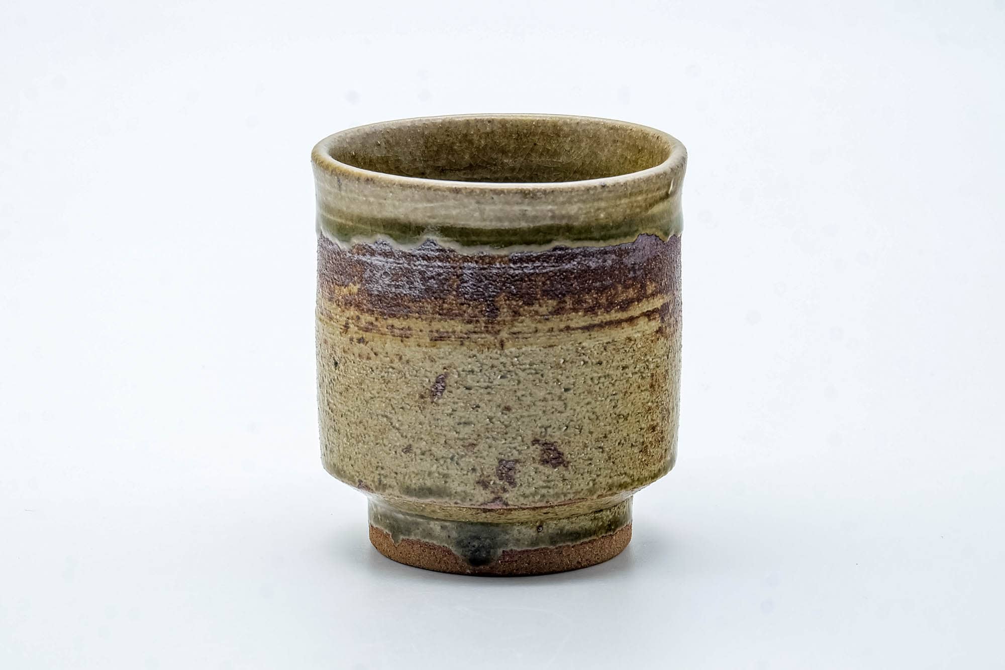 Japanese Teacup - Dark Beige Drip-Glazed Yunomi - 180ml