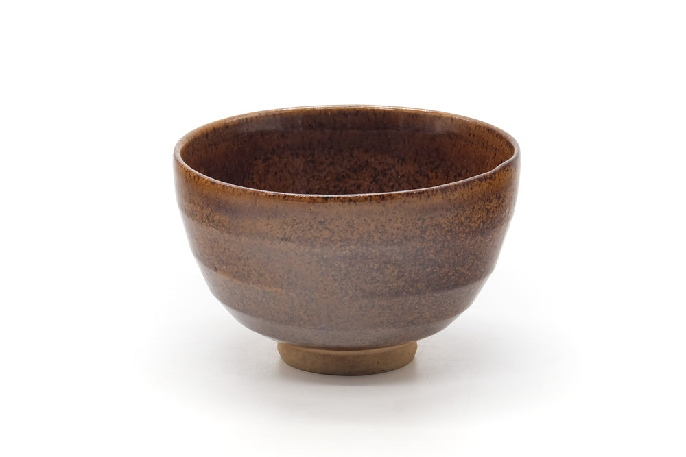 Japanese Matcha Bowl - Brown Speckled Chawan - 400ml