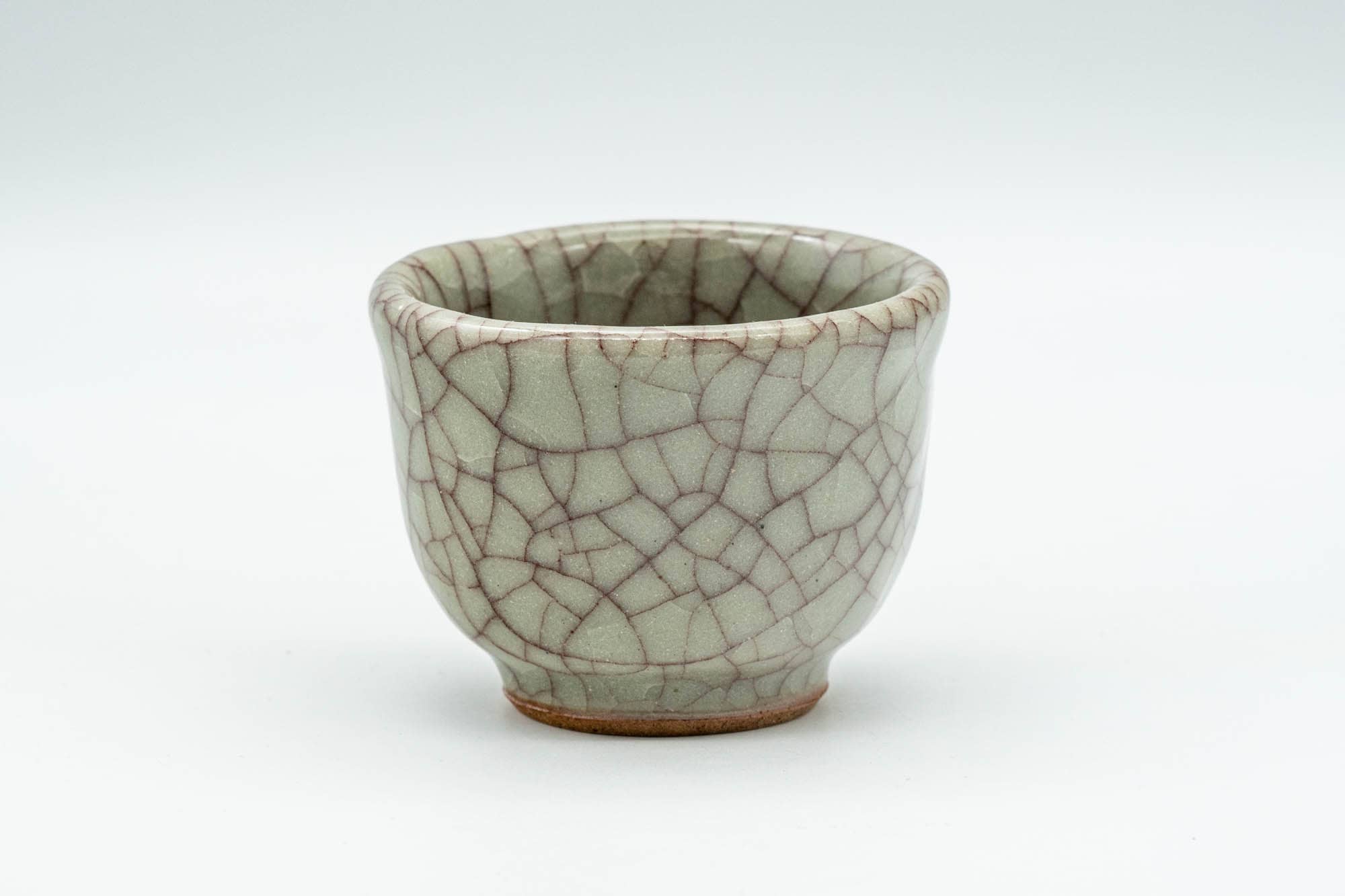 Japanese Teacup - Celadon Crazed Glaze Guinomi - 50ml