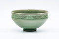 Tezumi — Japanese Matcha Bowl - Green Celadon Tenmoku Chawan - 200ml — three-quarter view
