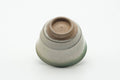 Tezumi — Japanese Teacup - Green White Drip-Glazed Agano-yaki Yunomi - 150ml — top-down view of the interior