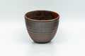Japanese Teacup - Ash Glazed Youhen Tokoname-yaki Guinomi - 60ml - front view from another angle