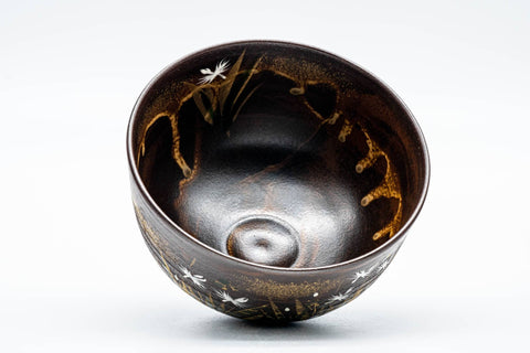 Japanese Matcha Bowl - 中村与平 Yohei Nakamura - Floral Kyo-yaki Chawan - 250ml