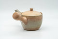 Japanese Kyusu - Beige Weathered Hagi-yaki Do-ake Teapot - 240ml - Tezumi